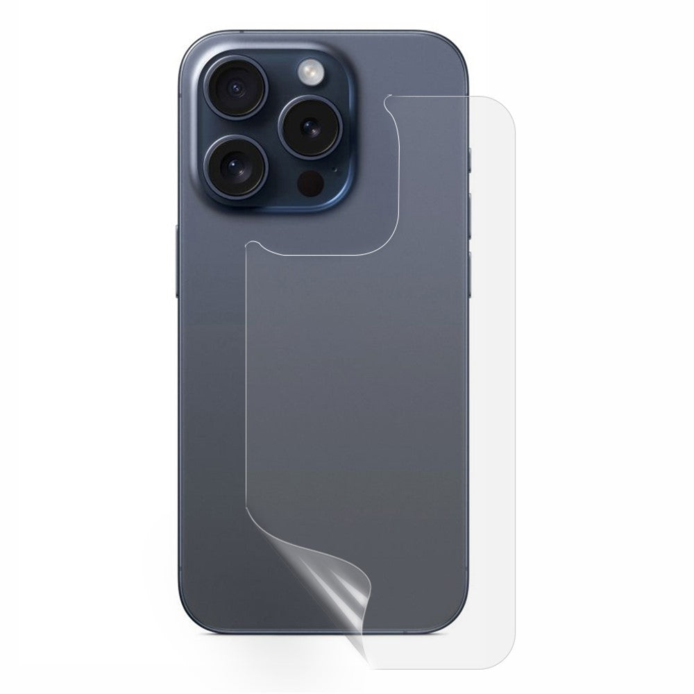 For iPhone 15 Pro Phone Back Protector Hydrogel Full TPU + PET Back Cover Film