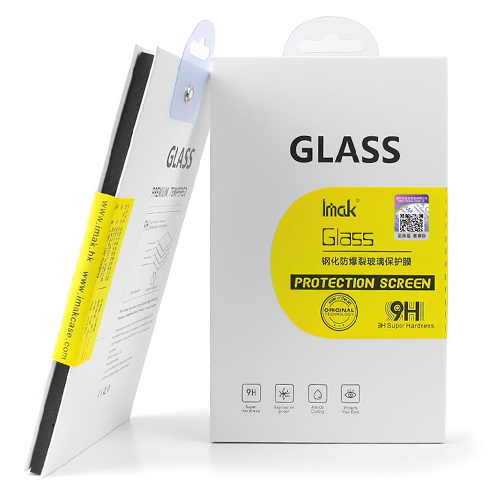 IMAK For iPhone 15 Pro Anti-spy Tempered Glass Film Full Cover AB Glue Screen Protector