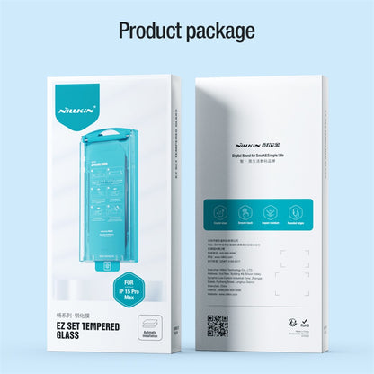 NILLKIN 2Pcs EZ SET Series Screen Guard for iPhone 15 Pro Max AGC Glass Screen Protector