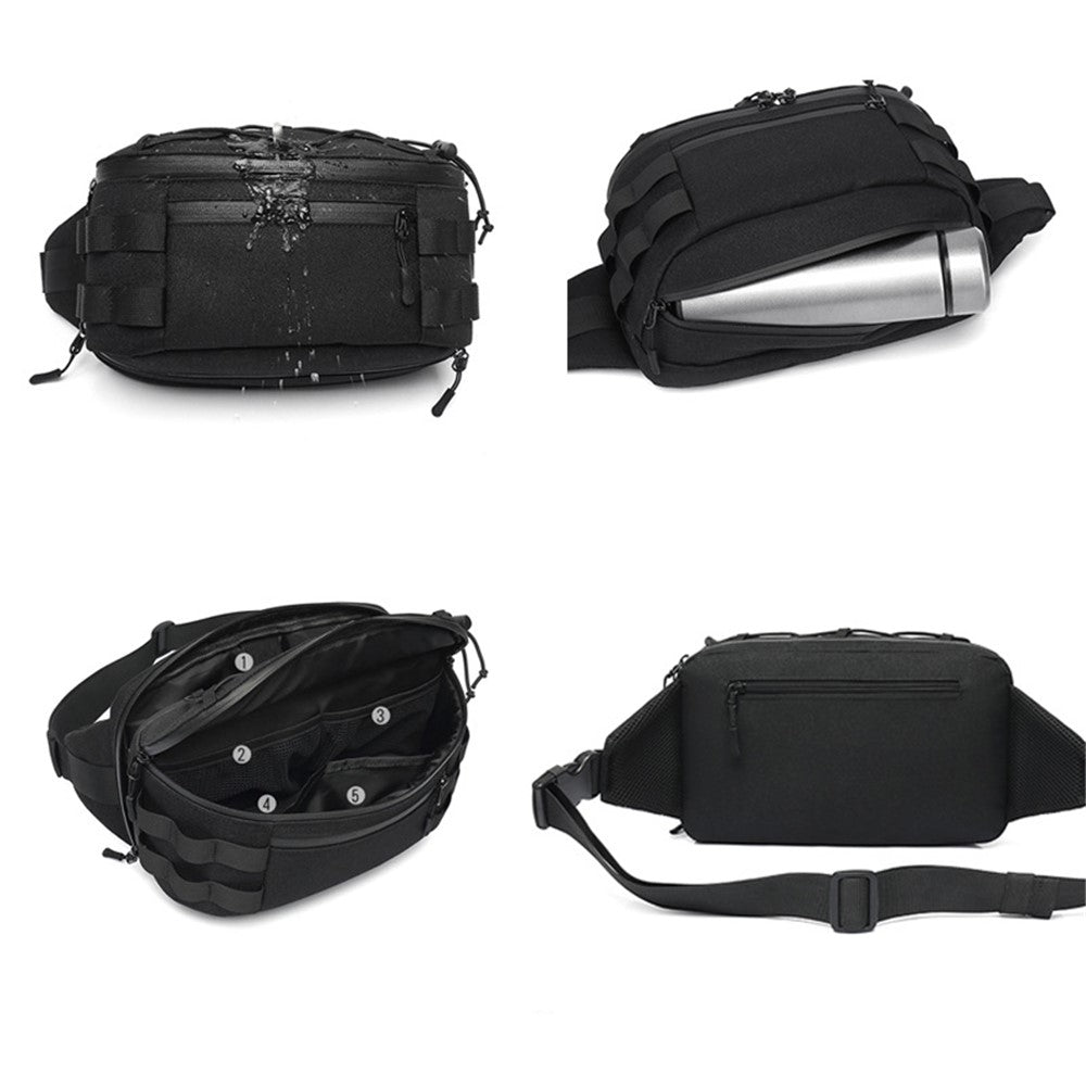 OZUKO 9340 Outdoor Molle Chest Bag Oxford Cloth Multi-function Men Waist Pack