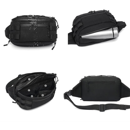 OZUKO 9340 Outdoor Molle Chest Bag Oxford Cloth Multi-function Men Waist Pack