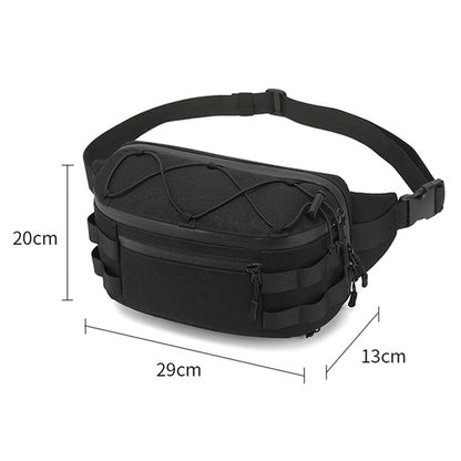 OZUKO 9340 Outdoor Molle Chest Bag Oxford Cloth Multi-function Men Waist Pack