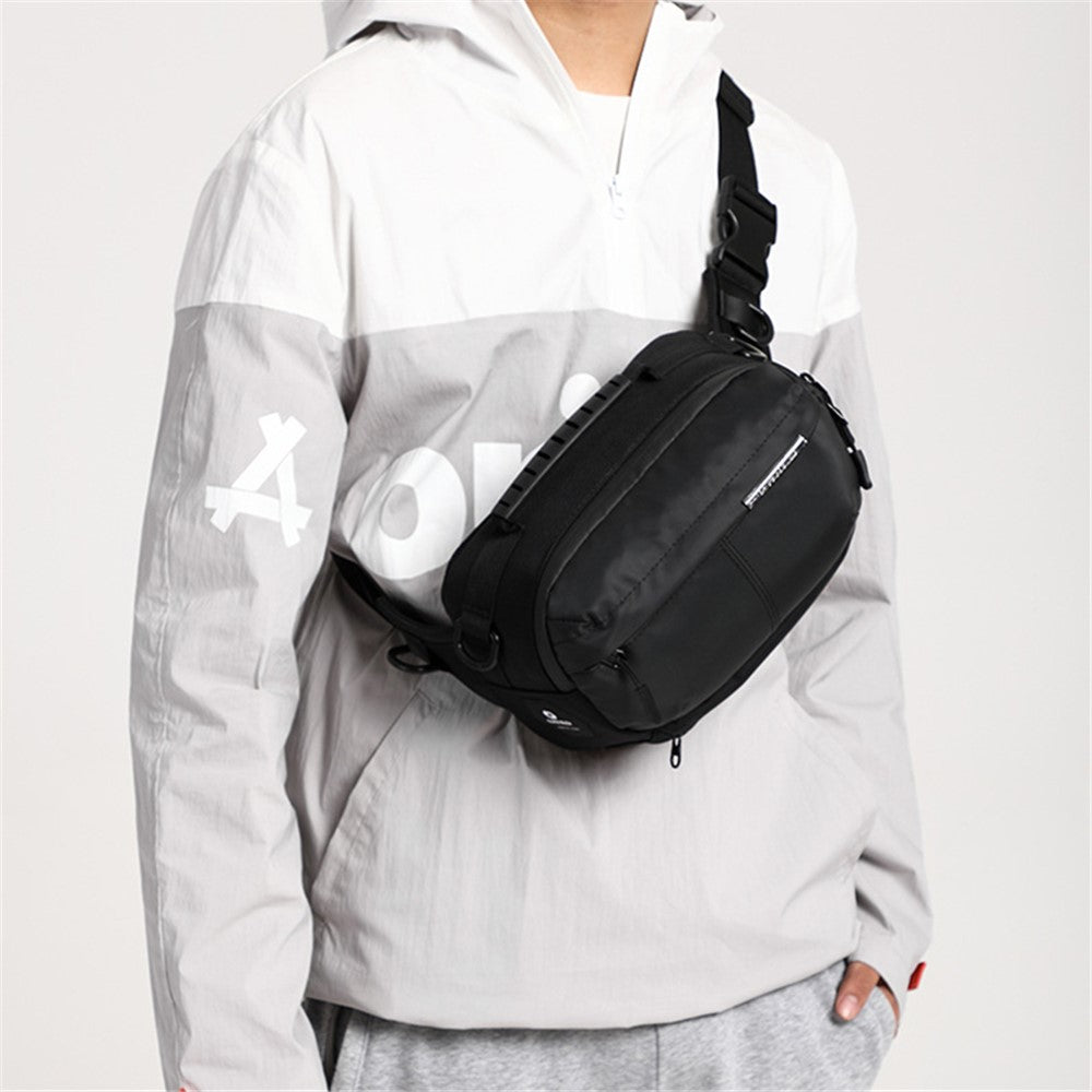 OZUKO 9260 Men Waterproof Crossbody Chest Bag Outdoor Sports Waist Bag