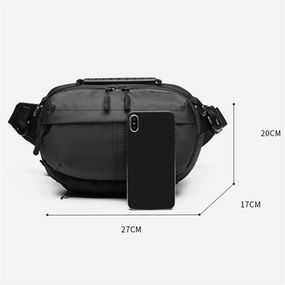 OZUKO 9260 Men Waterproof Crossbody Chest Bag Outdoor Sports Waist Bag