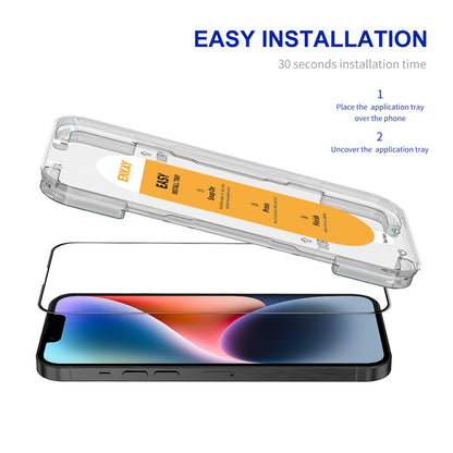 ENKAY HAT PRINCE For iPhone 17e / 16e / 14 Screen Protector Silk Printing Complete Covering Screen Film Guard
