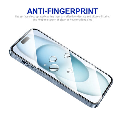 ENKAY HAT PRINCE For iPhone 16 Plus / 15 Plus High Aluminium-Silicon Glass Film 9H Anti-Fingerprint Screen Protector