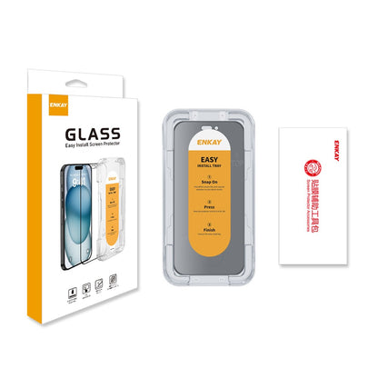 ENKAY HAT PRINCE For iPhone 15 Pro Max Screen Protector Privacy Full Coverage Anti-fingerprint Film