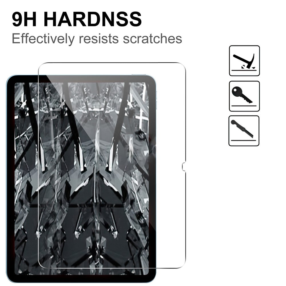 For iPad Air 11 (2026) / (2025) / (2024) Arc Edge Film Tempered Glass Anti-Fingerprint Full Screen Protector