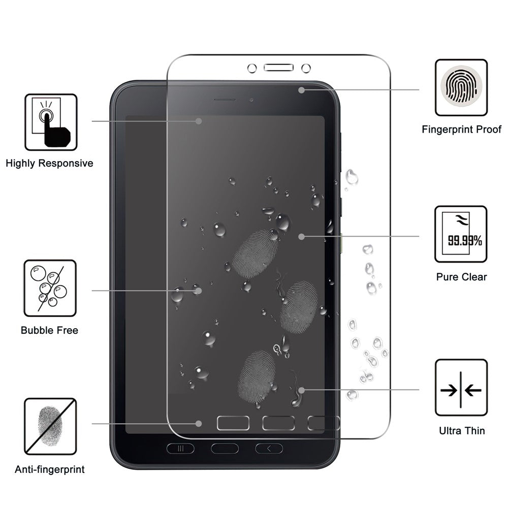 For Samsung Galaxy Tab Active5 Screen Protector Full Coverage 2.5D Straight Edge Film
