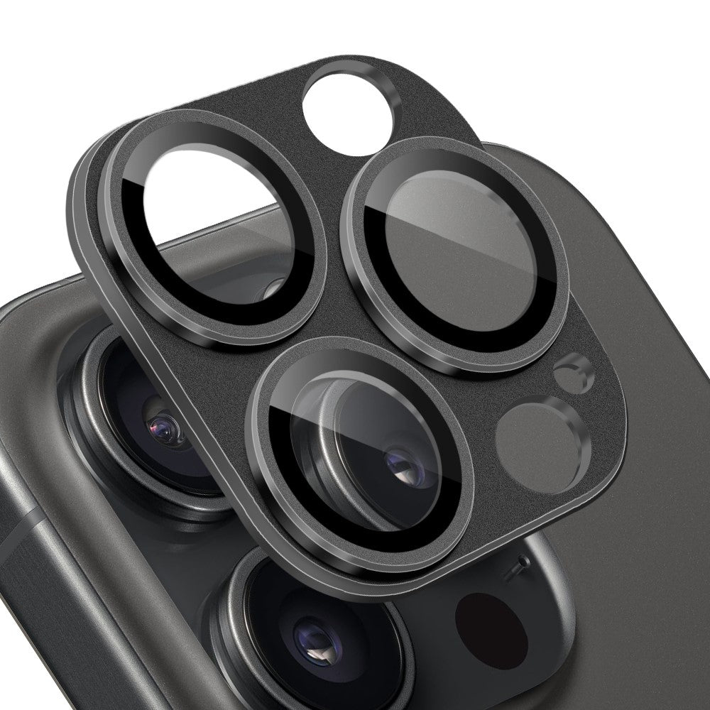 NORTHJO For iPhone 15 Pro / 15 Pro Max Camera Lens Protector Matte Metal + Tempered Glass Integrated Lens Film