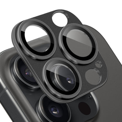 NORTHJO For iPhone 15 Pro / 15 Pro Max Camera Lens Protector Matte Metal + Tempered Glass Integrated Lens Film