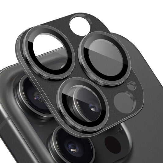 NORTHJO For iPhone 15 Pro / 15 Pro Max Camera Lens Protector Matte Metal + Tempered Glass Integrated Lens Film