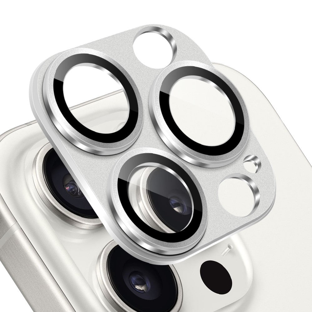 NORTHJO For iPhone 15 Pro / 15 Pro Max Camera Lens Protector Matte Metal + Tempered Glass Integrated Lens Film