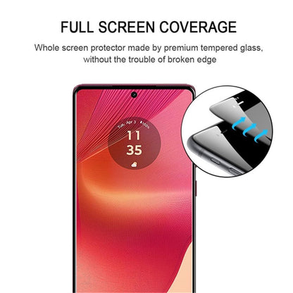 For Motorola Edge 50 Fusion 5G Tempered Glass Full Screen Protector 3D Curved Side Glue Edge