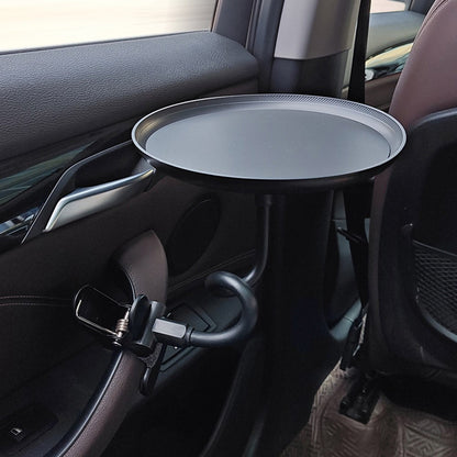 C003 Flexible Arm Car Food Tray Clip On Portable Dining Table for Snacks Drinks Organizer
