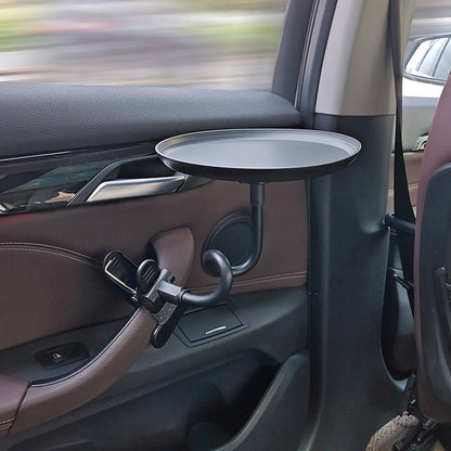 C003 Flexible Arm Car Food Tray Clip On Portable Dining Table for Snacks Drinks Organizer