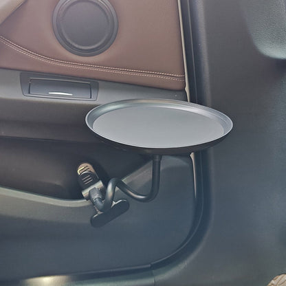 C003 Flexible Arm Car Food Tray Clip On Portable Dining Table for Snacks Drinks Organizer