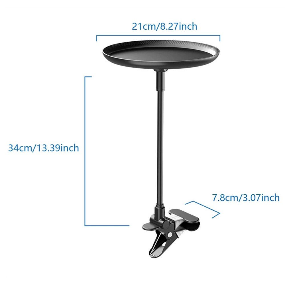 C003 Flexible Arm Car Food Tray Clip On Portable Dining Table for Snacks Drinks Organizer