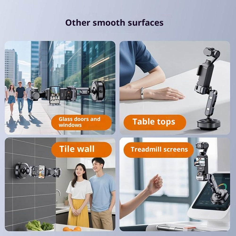 DJ3 For DJI Osmo Pocket Vacuum Suction Mount Accessory Expansion Action Camera Car Shooting Bracket