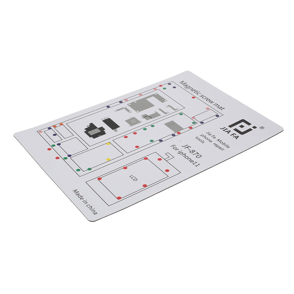 JF-870 Magnetic Screw Mat Screw Work Pad for iPhone 11