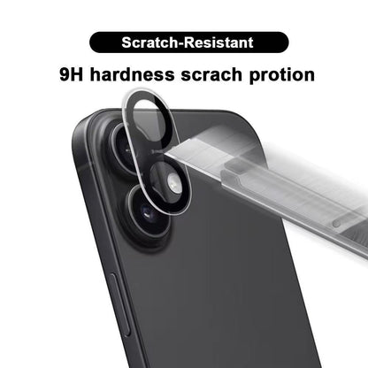 WANLONFENG For iPhone 17 Camera Lens Protector  HD Clear Silk Printing Lens Film with Cleaning Cloth