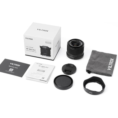 VILTROX 20mm F2.8 Z STM Lens for Nikon Z Mount Z8 Z9 Z6 Z7 II Z5 Full Frame AF Prime Wide Angle Lens