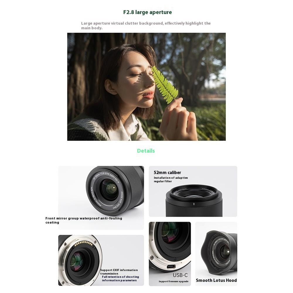 VILTROX 20mm F2.8 Z STM Lens for Nikon Z Mount Z8 Z9 Z6 Z7 II Z5 Full Frame AF Prime Wide Angle Lens