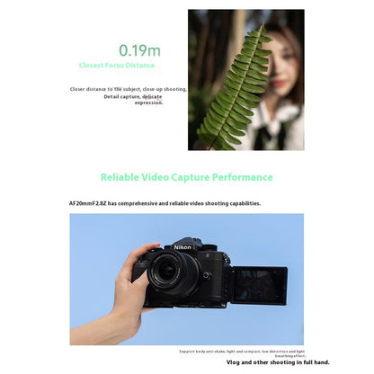 VILTROX 20mm F2.8 Z STM Lens for Nikon Z Mount Z8 Z9 Z6 Z7 II Z5 Full Frame AF Prime Wide Angle Lens