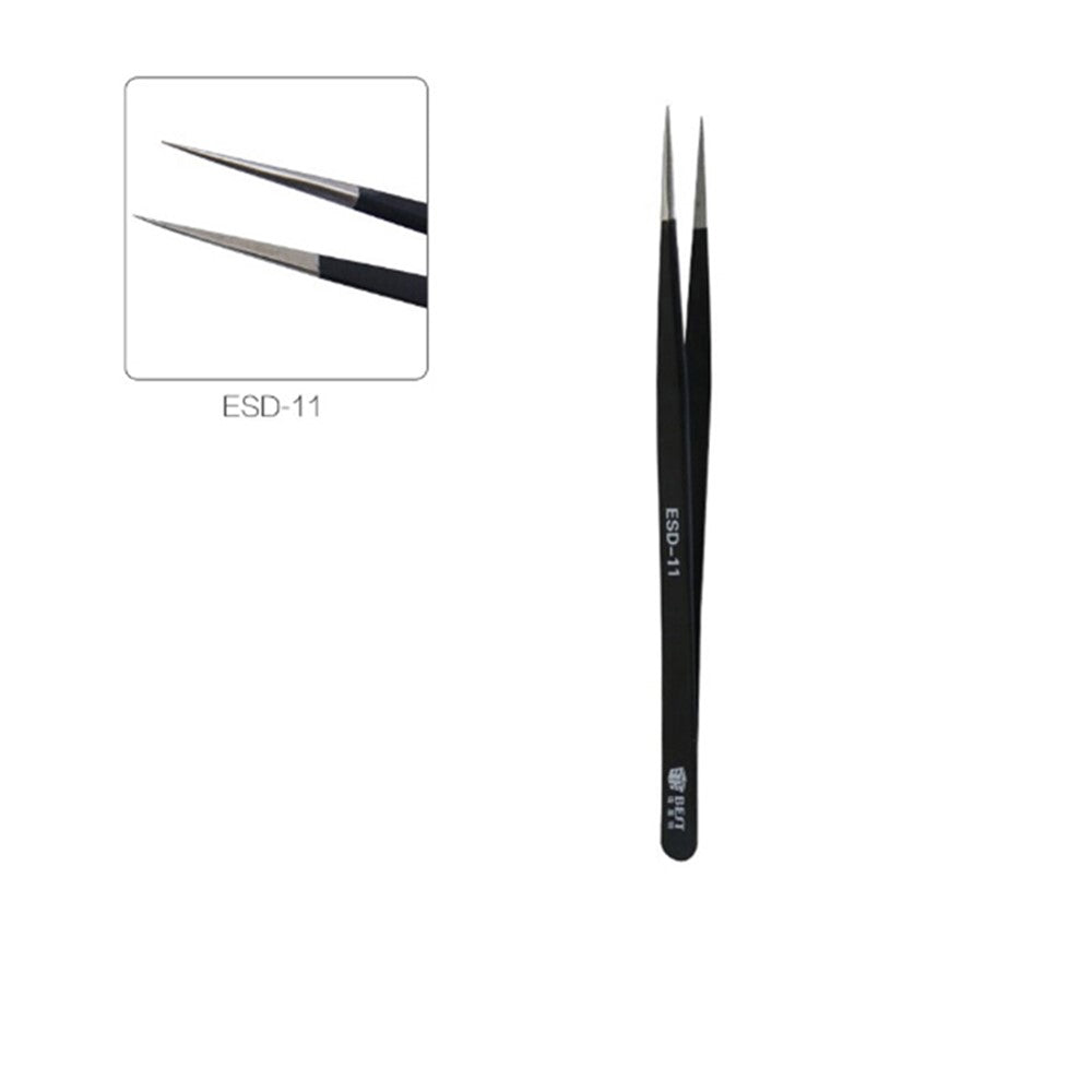 BEST ESD Series Precision Anti-static Stainless Steel Tweezers
