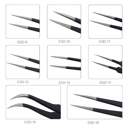BEST ESD Series Precision Anti-static Stainless Steel Tweezers