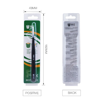BEST ESD Series Precision Anti-static Stainless Steel Tweezers