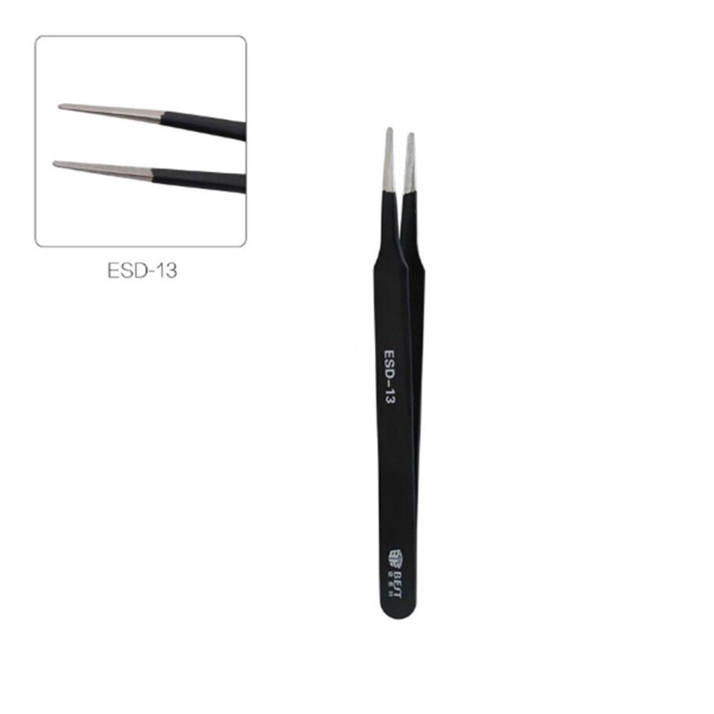 BEST ESD Series Precision Anti-static Stainless Steel Tweezers