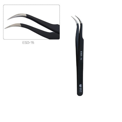 BEST ESD Series Precision Anti-static Stainless Steel Tweezers