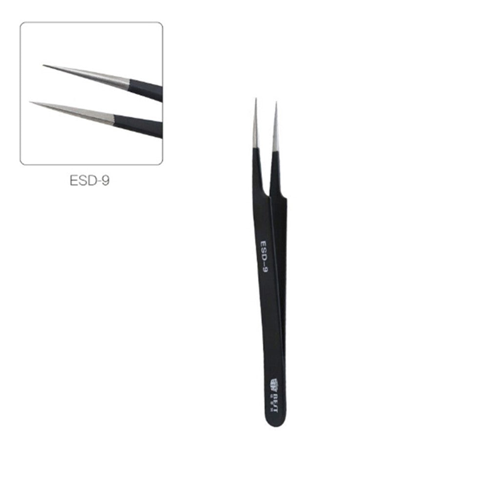 BEST ESD Series Precision Anti-static Stainless Steel Tweezers