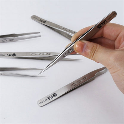 BEST Anti-static Precision Stainless Steel Matte Tweezers
