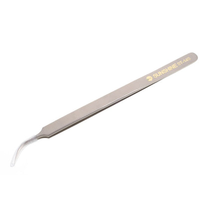 SUNSHINE ST-14S High Strength Metal Professional Curved Tip Tweezers