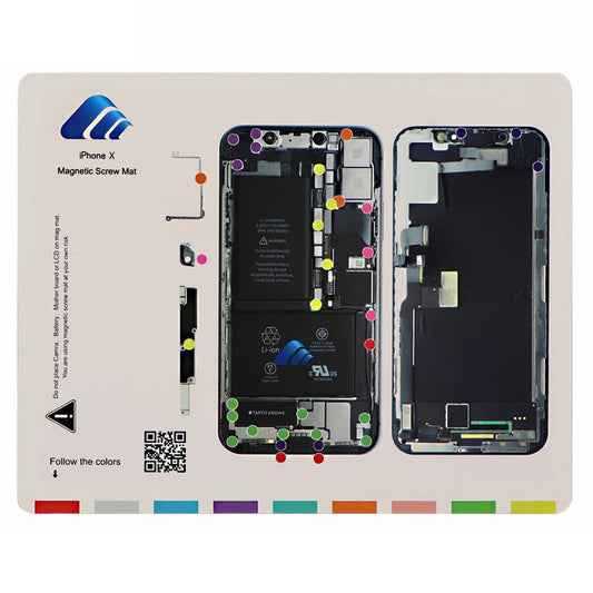 Magnetic Screw Mat for iPhone X Work Pad Phone Repairing Tool Mat