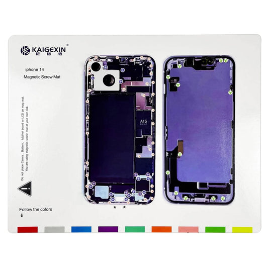 Magnetic Screw Mat for iPhone 14 Work Pad Phone Repairing Tool Mat