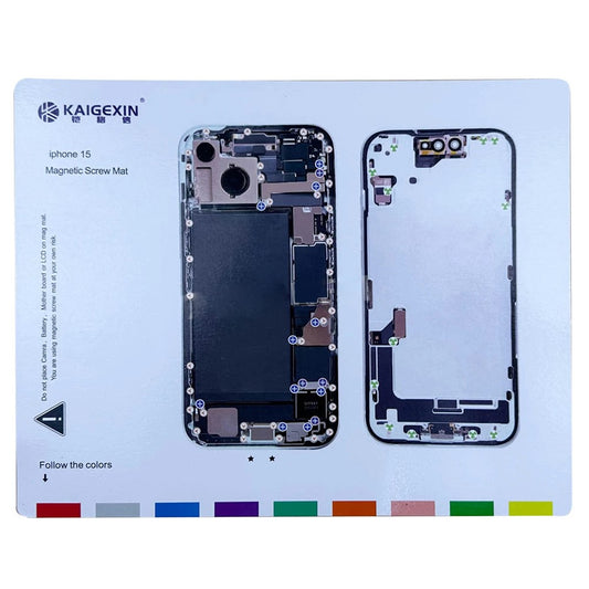 Magnetic Screw Mat for iPhone 15 Work Pad Phone Repairing Tool Mat