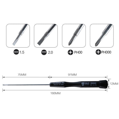 BEST BST-8800C 75mm Precision Dismantling Screwdriver for Phone, Computer Repair