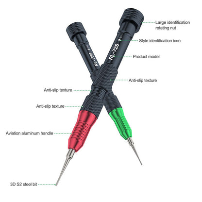 RELIFE RL-726 3D Precision Torque Screwdriver Extra Hard S2 Steel Bit