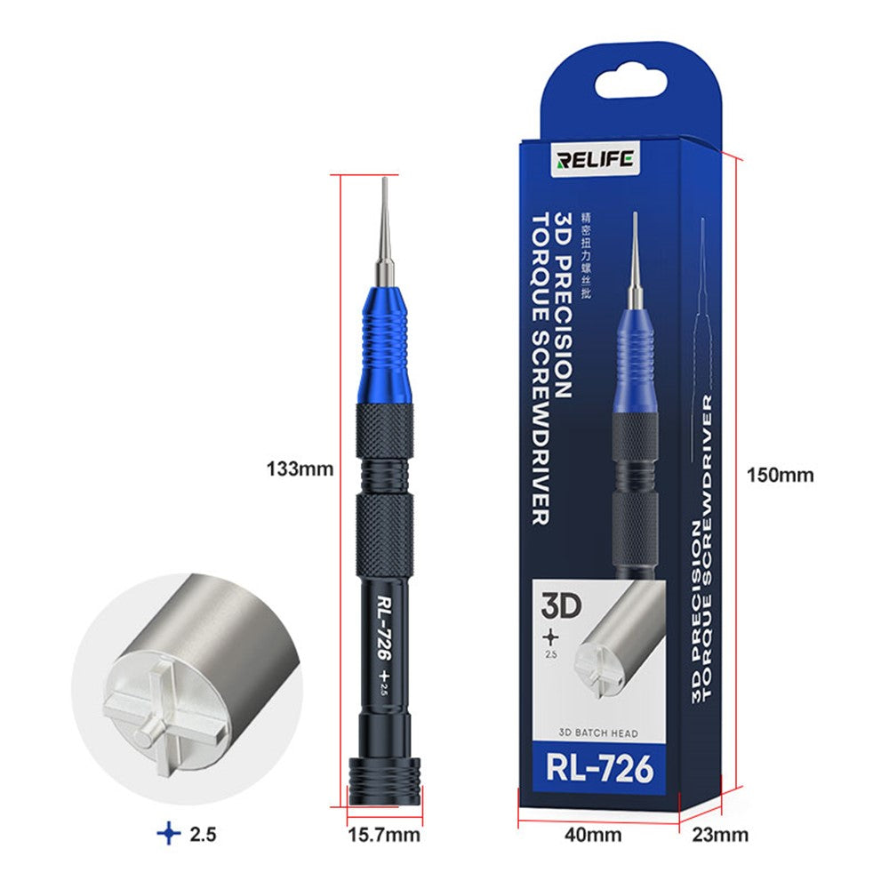 RELIFE RL-726 3D Precision Torque Screwdriver Extra Hard S2 Steel Bit