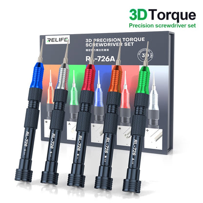 RELIFE RL-726A 3D Torque Screwdriver Set Extra Hard S2 Steel Bit Electronic Disassembly Tool