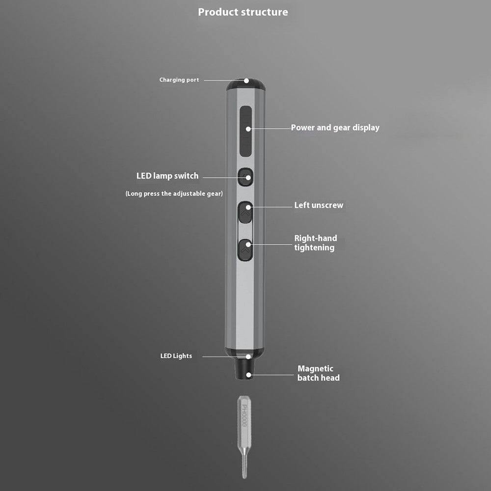 JIAFA 68-in-1 Electric / Manual Dual Mode Screwdriver Set with 64 Bits, LED Lighting for Mobile Phones, PC, Watches