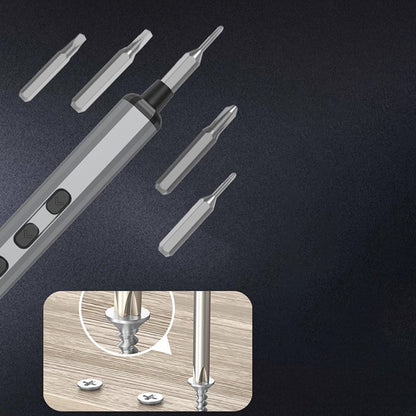 JIAFA 68-in-1 Electric / Manual Dual Mode Screwdriver Set with 64 Bits, LED Lighting for Mobile Phones, PC, Watches