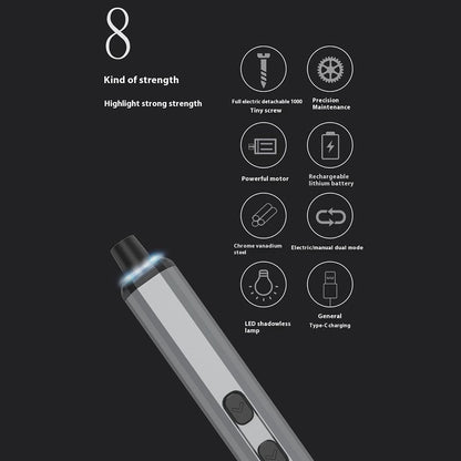 JIAFA 68-in-1 Electric / Manual Dual Mode Screwdriver Set with 64 Bits, LED Lighting for Mobile Phones, PC, Watches