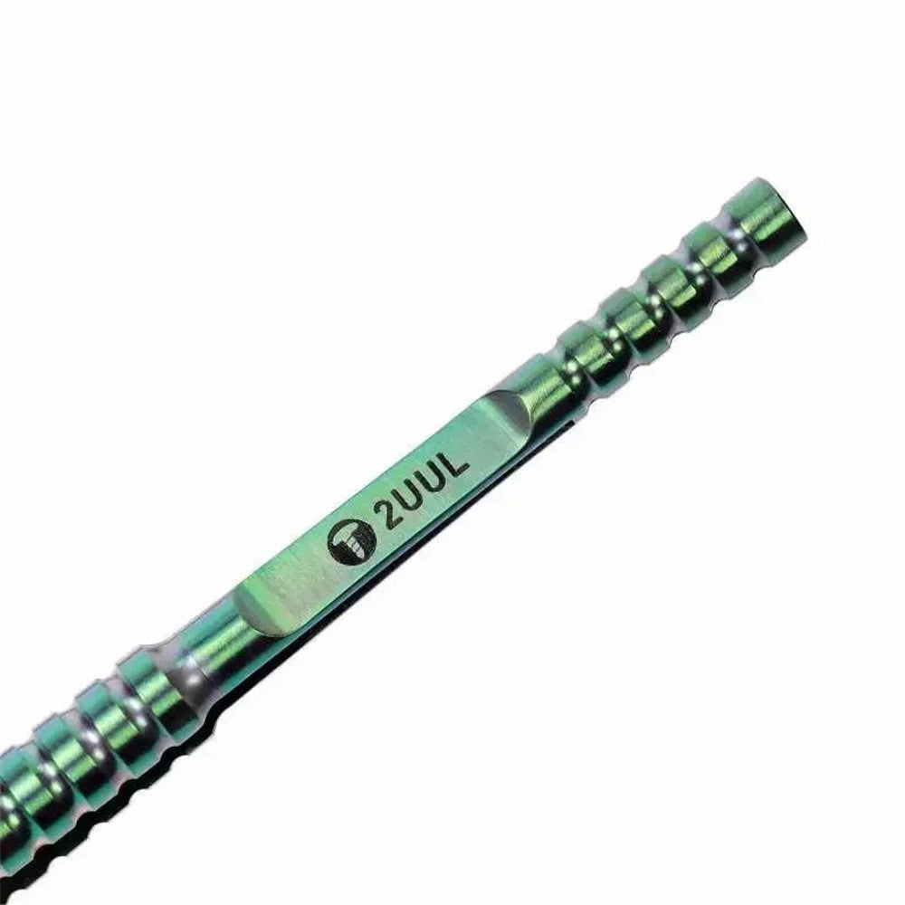 2UUL Ti01 Titanium Alloy Ultraprecise Tweezer for Precise Phone Board Repair, Blackish Green