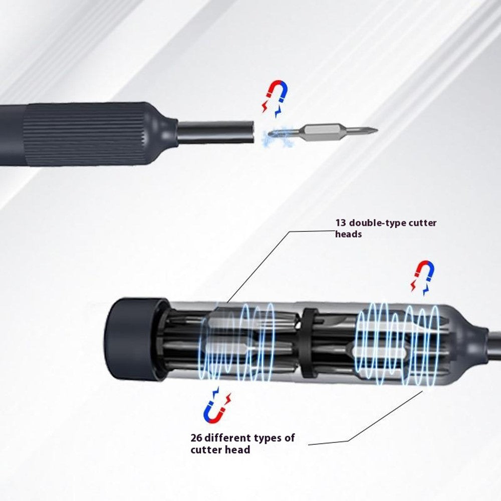 JIAFA 27-in-1 Precision Screwdriver Set Double Tip Bits for Cell Phones Watches Computers