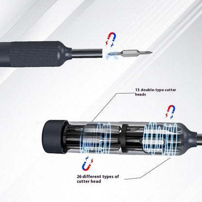 JIAFA 27-in-1 Precision Screwdriver Set Double Tip Bits for Cell Phones Watches Computers