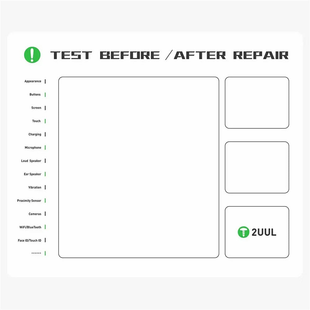 2UUL ST92 30cmx25cm Magnetic Project Mat Work Pad Phone Repairing Tool Mat